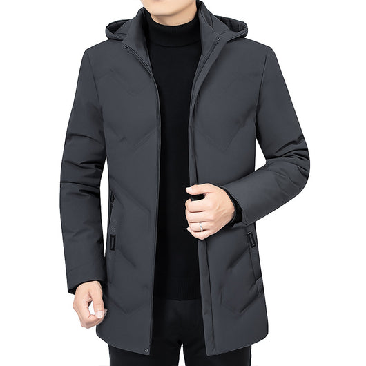 Abrigo de Algodón para Hombre Maduro - Chaqueta de Invierno Casual - Image 10