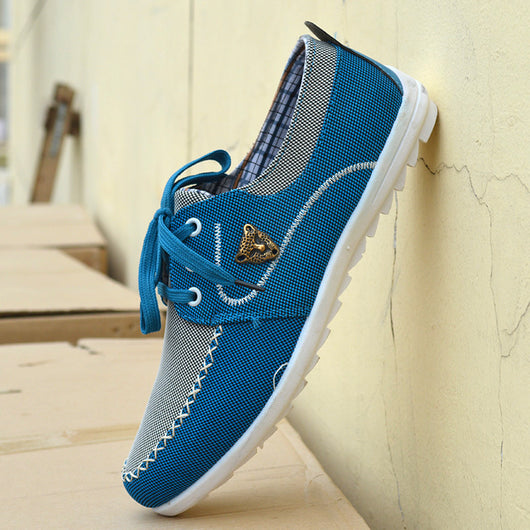 Zapatos de Lona Casual para Hombre Estilo Coreano Talla Grande - Image 5