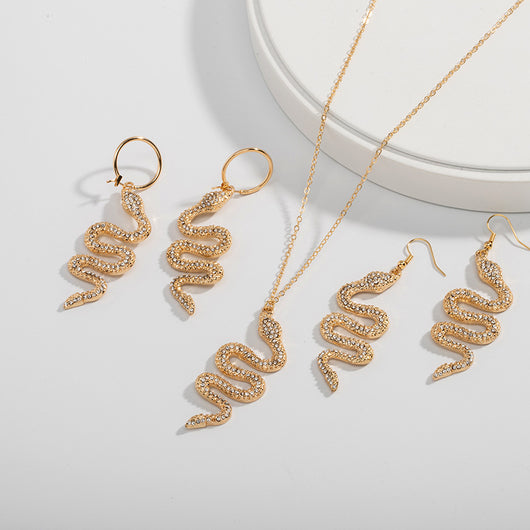 Collar y Aretes de Serpiente para Mujer - Image 2
