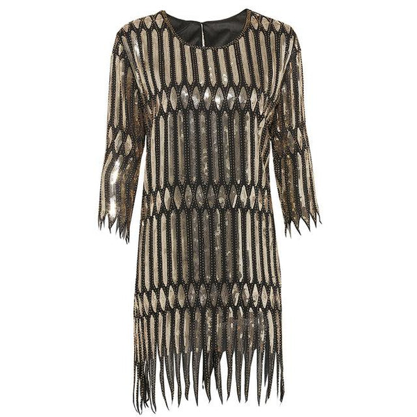 Vestido de Fiesta Vintage con Lentejuelas Club