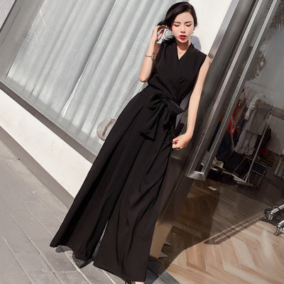 Jumpsuit Elegante con Escote en V y Moño - Image 6