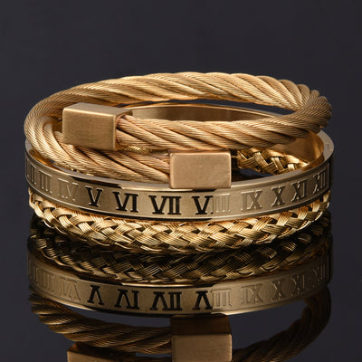 Pulsera de acero inoxidable tejida para hombre - Image 5