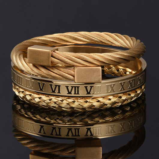 Pulsera de acero inoxidable tejida para hombre - Image 5