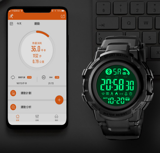 Reloj Deportivo Inteligente Bluetooth Resistente al Agua para Hombre - Image 2
