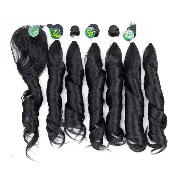 Cortina de Cabello de Fibra Sintética Premium
