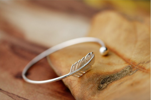 Pulsera de Plata Esterlina 925 con Diseño de Hoja - Image 7