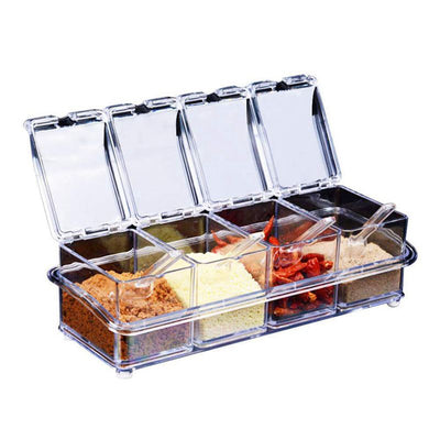 Organizador de especias transparente de acrílico para cocina