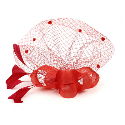 Tocado de Novia con Velo, Lazo y Sombrero de Copa - Image 25