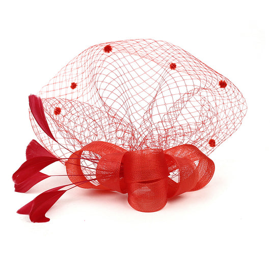 Tocado de Novia con Velo, Lazo y Sombrero de Copa - Image 25