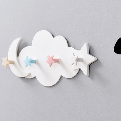 Perchero de Pared Decorativo Estrellas, Lunas y Nubes sin Clavo - Image 6