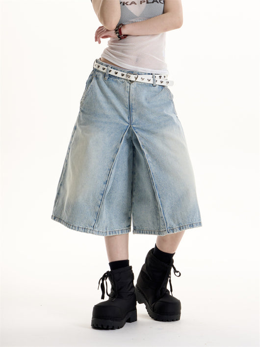 Jeans Cropped Lavados Estilo Hot Girl Retro Americano - Image 4