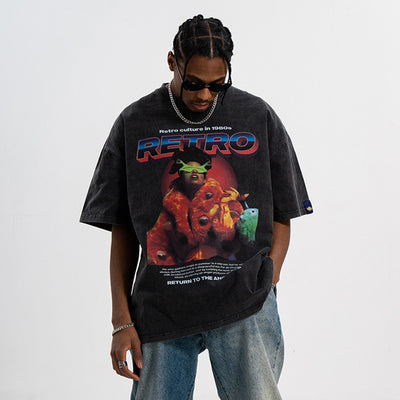 Playera Holgada con Estampado para Pareja - Image 9