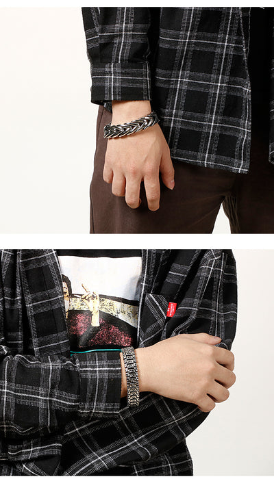 Pulsera Titanio Acero Inoxidable Diseño Floral Dominio Tendencia - Image 13
