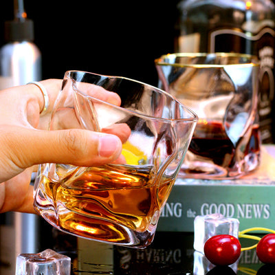 Copas de Vino Irregulares Estilo Europeo para Whiskey, Cerveza y Cócteles