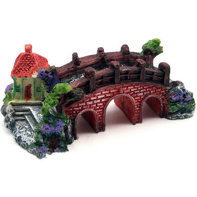 Decoración de Acuario con Puente Simulado y Rocas Paisajísticas - Image 4