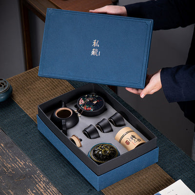 Juego de Té Kung Fu en Caja de Regalo - Cerámica Premium para Negocios - Image 17