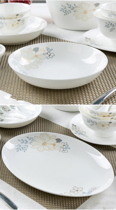 Juego de Vajilla de Porcelana Fina Estilo Europeo - Platos y Boles - Image 8