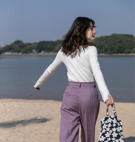 Suéter Ajustado Cuello V para Mujer - Tejido Elegante - Image 6