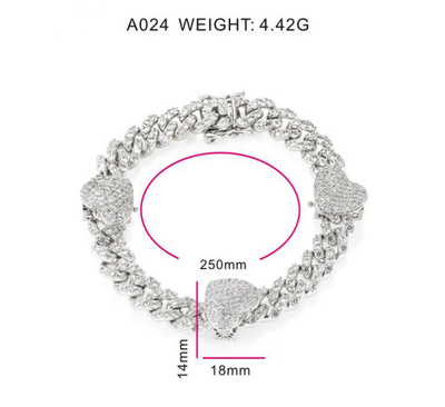 Pulsera Tobillera Corazón Circonia Chapada - Accesorio Versátil para Mujer - Image 6