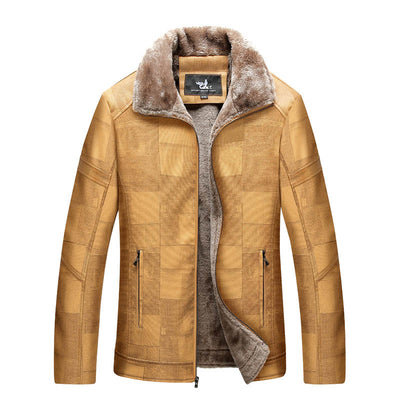 Chaqueta de Cuero para Hombre Adulto con Forro de Terciopelo - Image 4