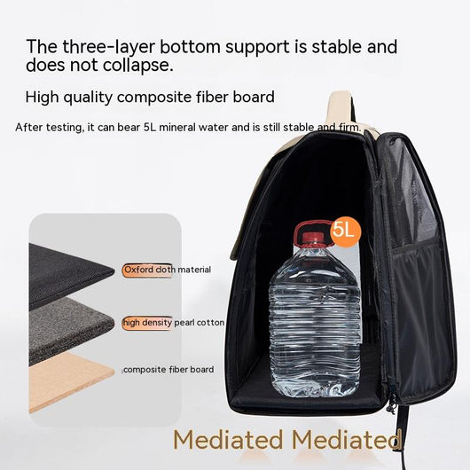 Mochila Transportadora Doble para Gatos con Diseño de Cápsula - Image 4