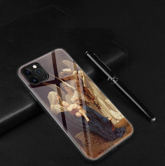 Funda de Celular con Diseño de Pintura al Óleo en Vidrio - Image 4