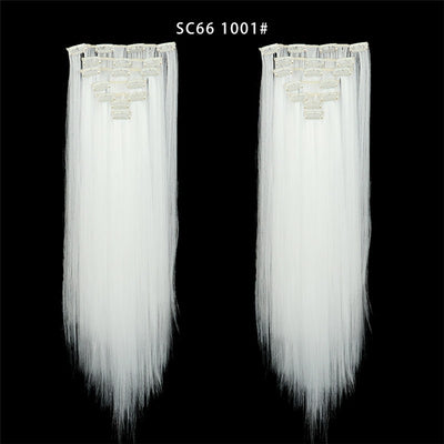 Set de Extensiones de Cabello con 16 Clips - Peluca de Fibra Sintética Premium - Image 38