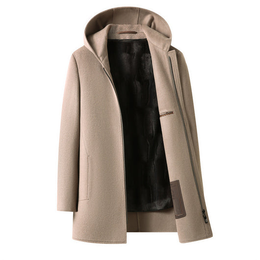 Abrigo de Lana Reversible con Capucha para Hombre - Invierno Premium - Image 5