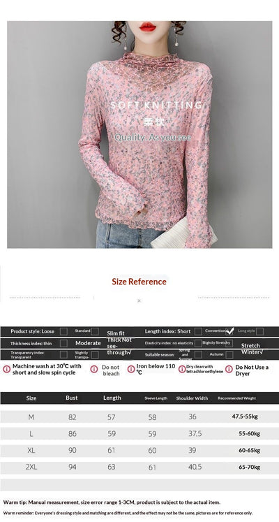 Blusa Floral de Encaje Elegante para Mujer - Image 6