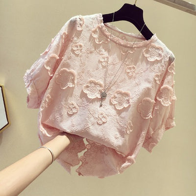 Blusa de Encaje Reductora con Efecto Vientre Plano - Image 9