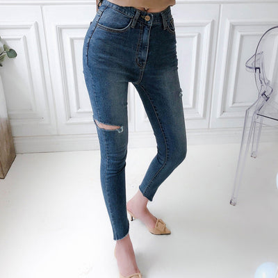 Pantalones Vaqueros Rotos Cintura Baja Ajuste Skinny - Image 5