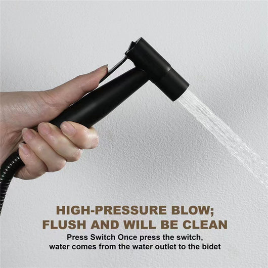 Conjunto Bidet con Pistola de Agua Acero Inoxidable Negro y Dorado - Image 13