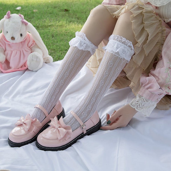 Zapatos Lolita de Cuero Grueso Retro Japonés para Mujer