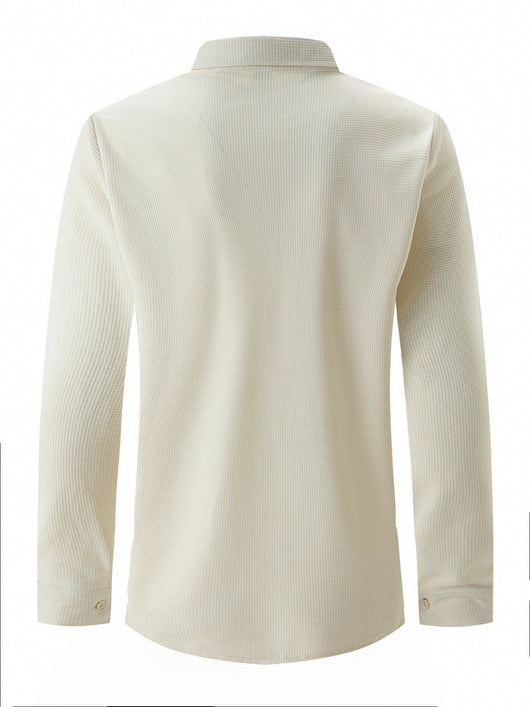 Camisa Casual de Manga Larga con Botones para Hombre - Image 15