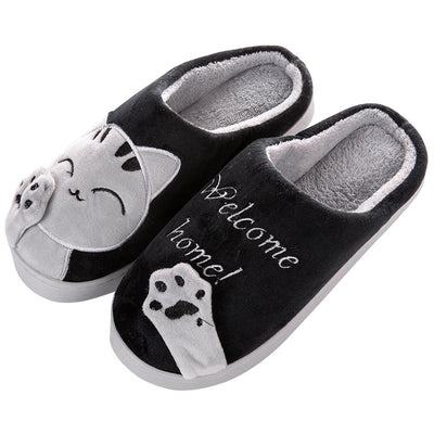 Pantuflas de Invierno Gato de la Suerte - Algodón Cómodo para Casa - Image 10
