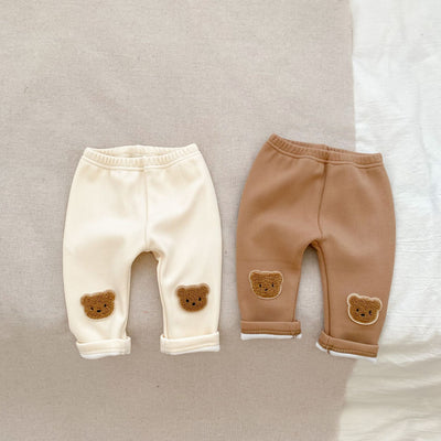 Pantalones Térmicos Infantiles con Osito Bordado 3D - Calidez y Comodidad - Image 17