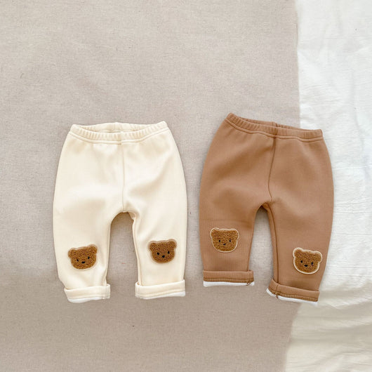 Pantalones Térmicos Infantiles con Osito Bordado 3D - Calidez y Comodidad - Image 17