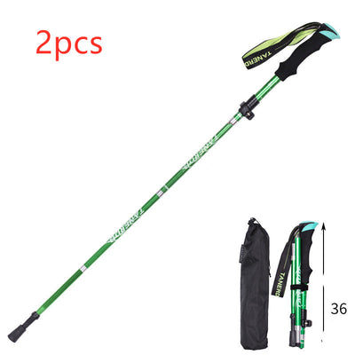 Bastón de Trekking Plegable Ultra Ligero con Mango Recto - Retráctil y Portátil - Image 15