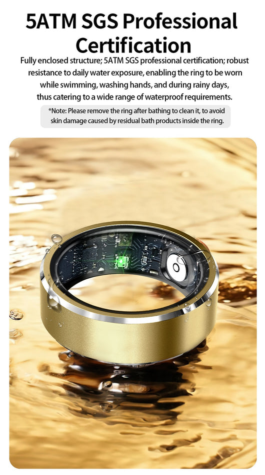 Anillo Inteligente Deportivo con Monitor de Frecuencia Cardíaca y Oxígeno - Image 9