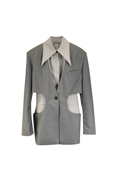 Conjunto de Dos Chaquetas Casuales con Diseño Hueco Moderno en la Cintura - Image 10