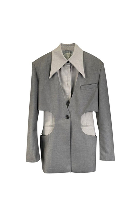 Conjunto de Dos Chaquetas Casuales con Diseño Hueco Moderno en la Cintura - Image 10