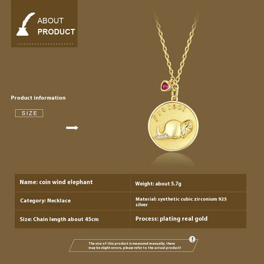 Collar de Oro Laminado con Elefante Grabado - Joya para Amantes de Animales - Image 10
