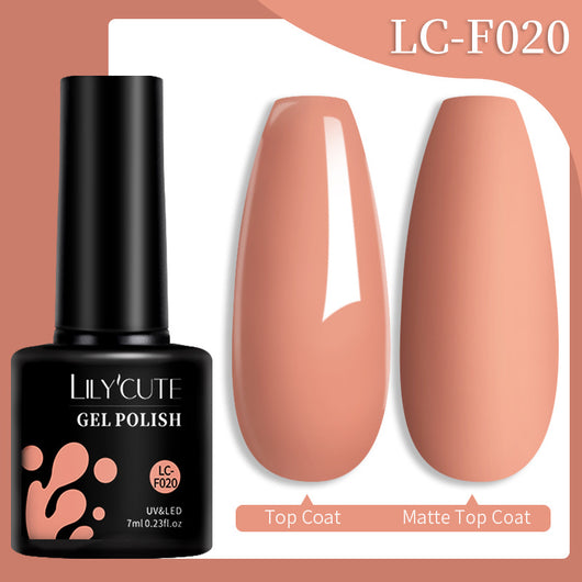 Set de Pegamento para Uñas con Brillo de Color Sólido - Image 55