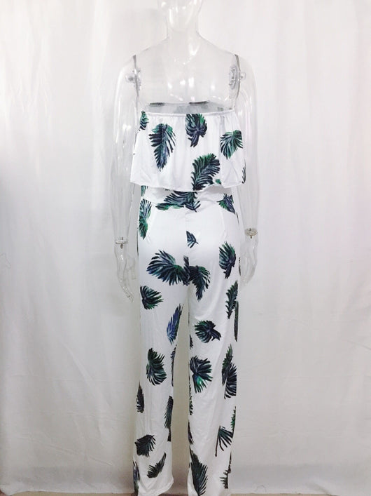 Jumpsuit Holgado con Cuello Volante y Estampado de Letras - Image 10