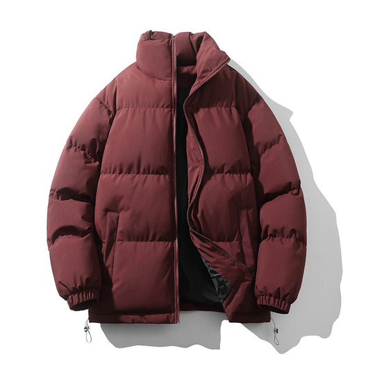Chaqueta Acolchada de Plumas para Hombre con Cuello Alto - Image 17