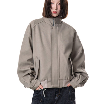 Chaqueta Raglan Casual con Cuello Alzado - Image 6