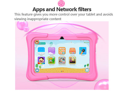 Tablet Infantil 7 pulgadas con Funda Protectora de Silicona y Soporte Giratorio 360° - Image 16