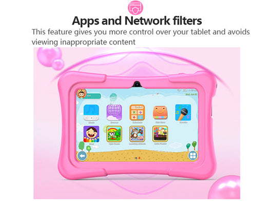 Tablet Infantil 7 pulgadas con Funda Protectora de Silicona y Soporte Giratorio 360° - Image 16