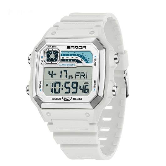 Reloj Deportivo Cuadrado Delgado con Luz Nocturna y Resistencia al Agua - Image 8