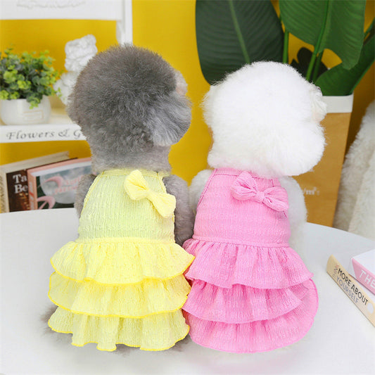 Vestido Princesa para Perros Pequeños - Falda Capas Elegante Teddy Bichon